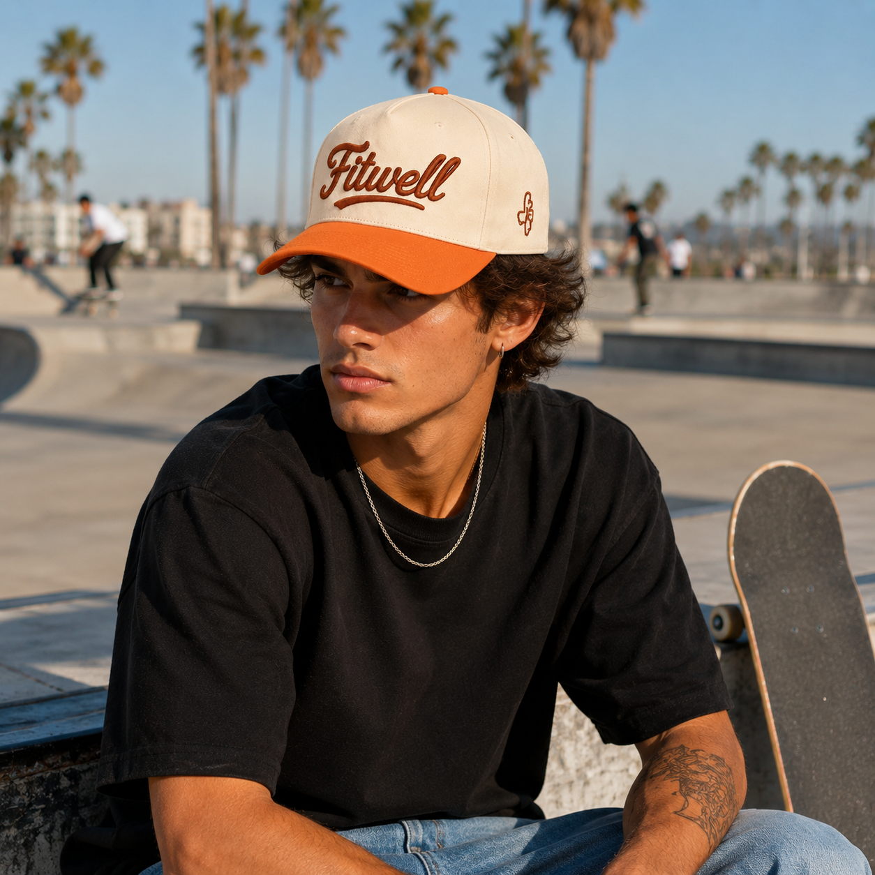 Texas Embroidered Two Tone Cotton Twill Baseball Cap