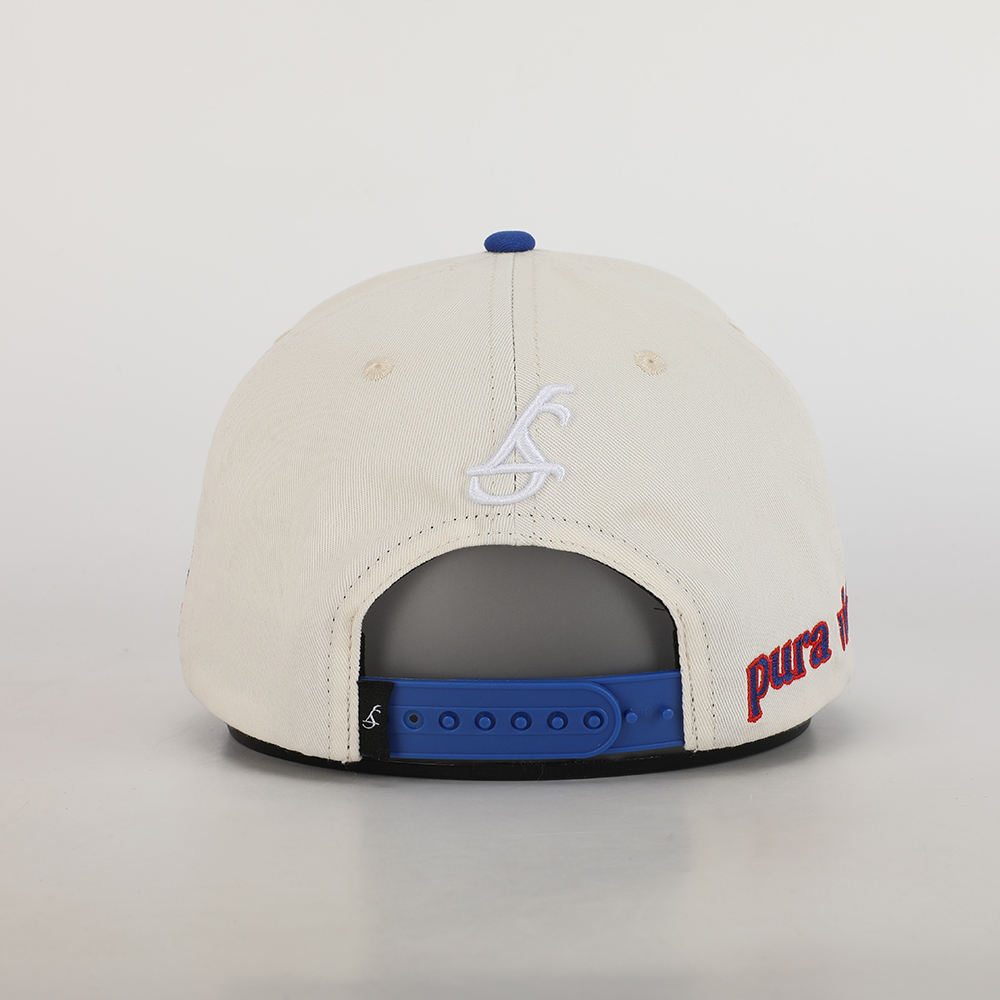 Two Tone Cotton Twill Baseball Cap with Raised CR Embroidery