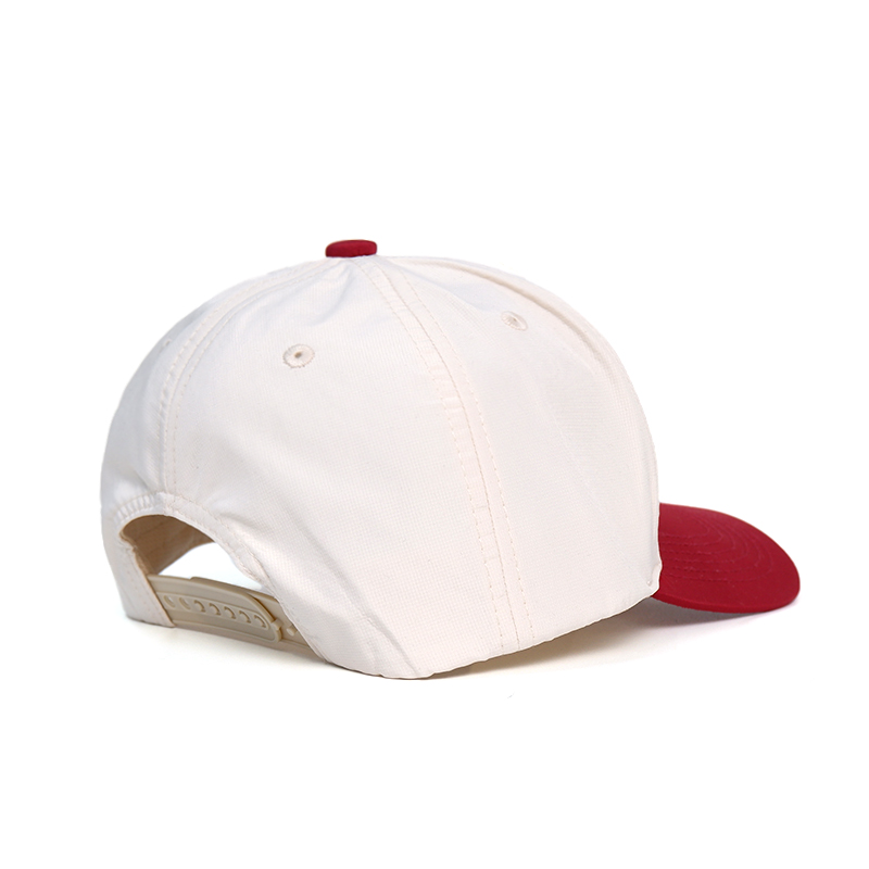 Ivory Red Champions Script Embroidered Baseball Cap