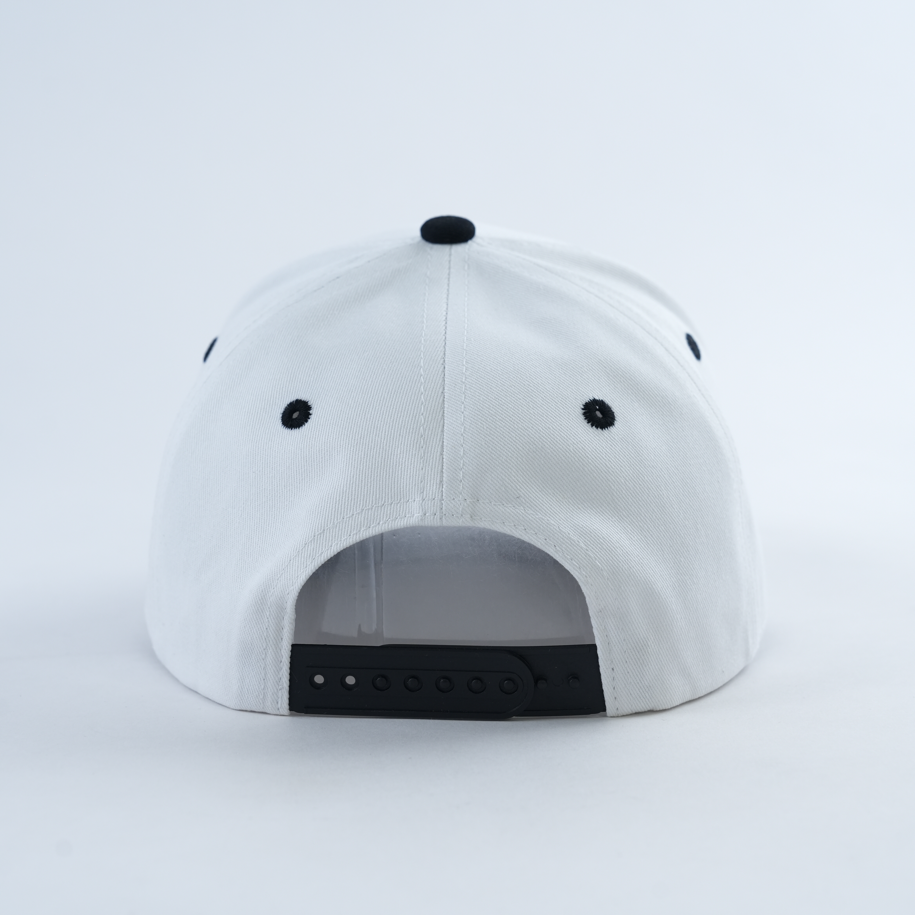 Africa Outline Logo White Black Baseball Cap Embroidered Cotton Twill Hat