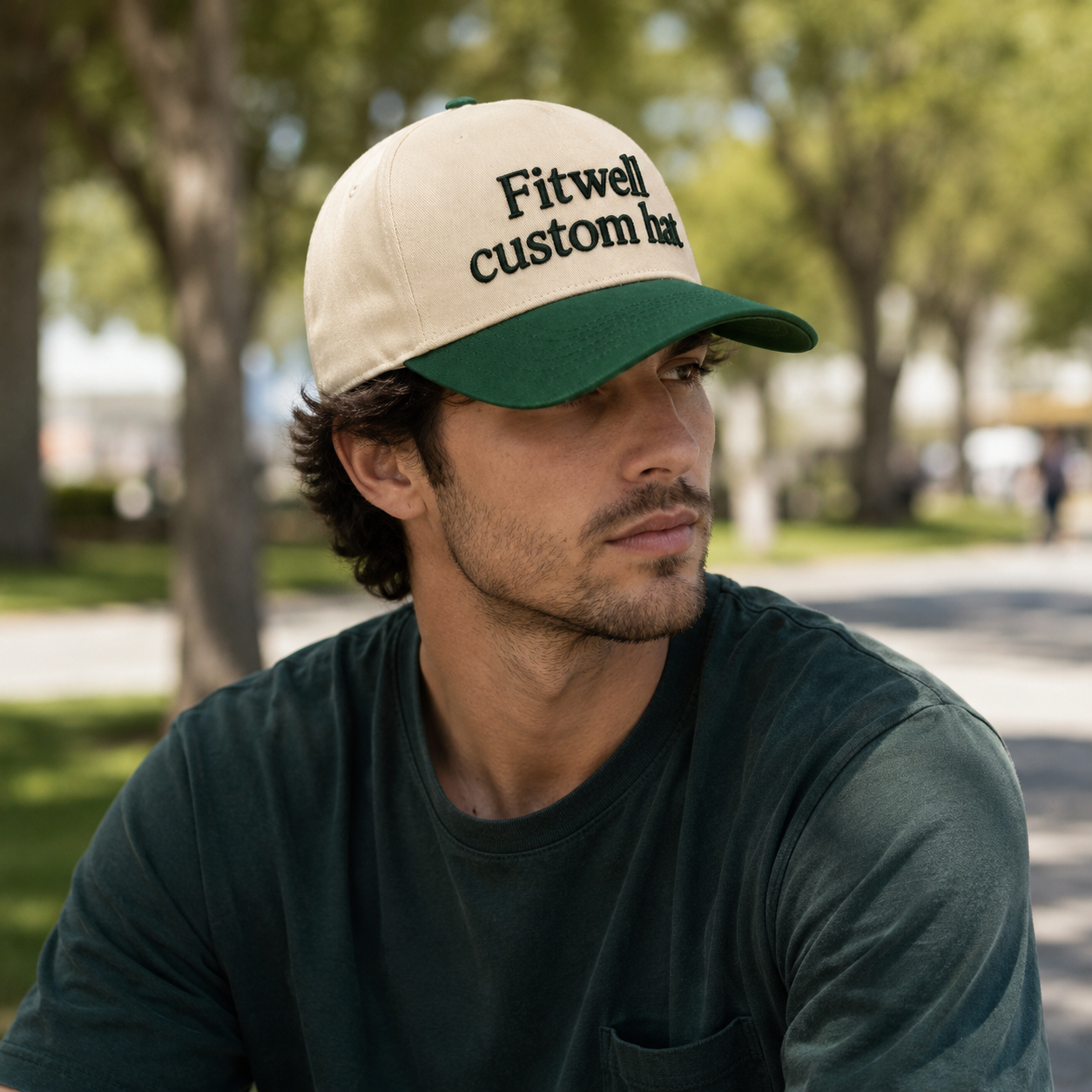 Dose of Comfort Two-Tone Embroidered Baseball Cap
