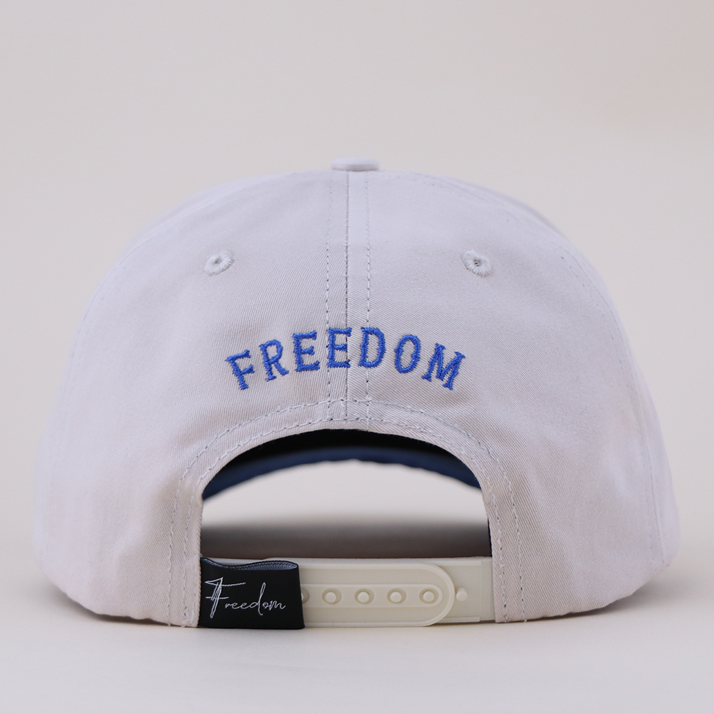 Permanent Freedom Script Embroidered Two Tone Baseball Cap