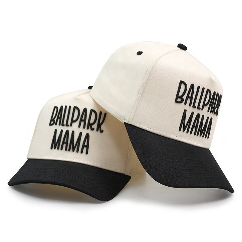 Ballpark Mama Two-Tone Embroidered Baseball Cap