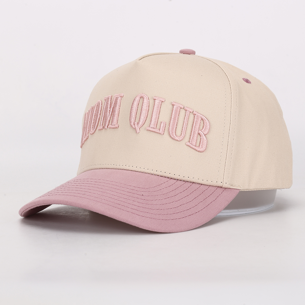 Mom Club Two-Tone Embroidered Cotton Twill Baseball Cap
