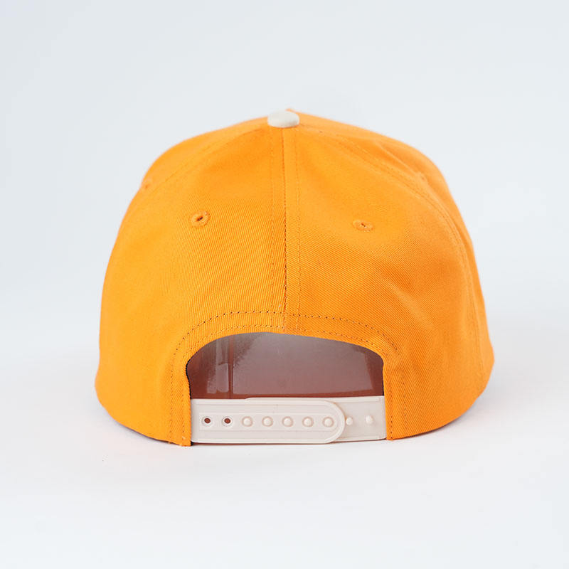Orange Cream 3D Embroidered Curved Brim Baseball Cap