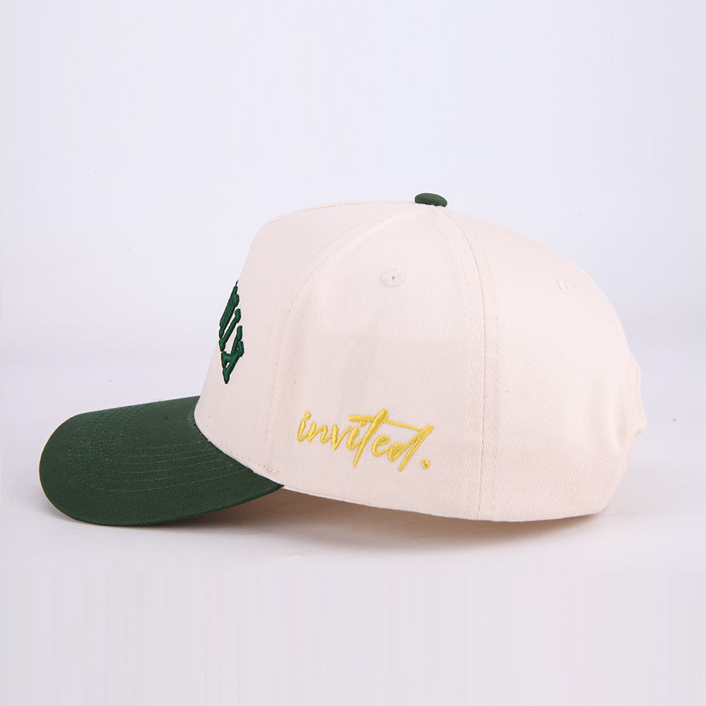 Cream Kingdom 3D Embroidered Two-Tone Baseball Cap