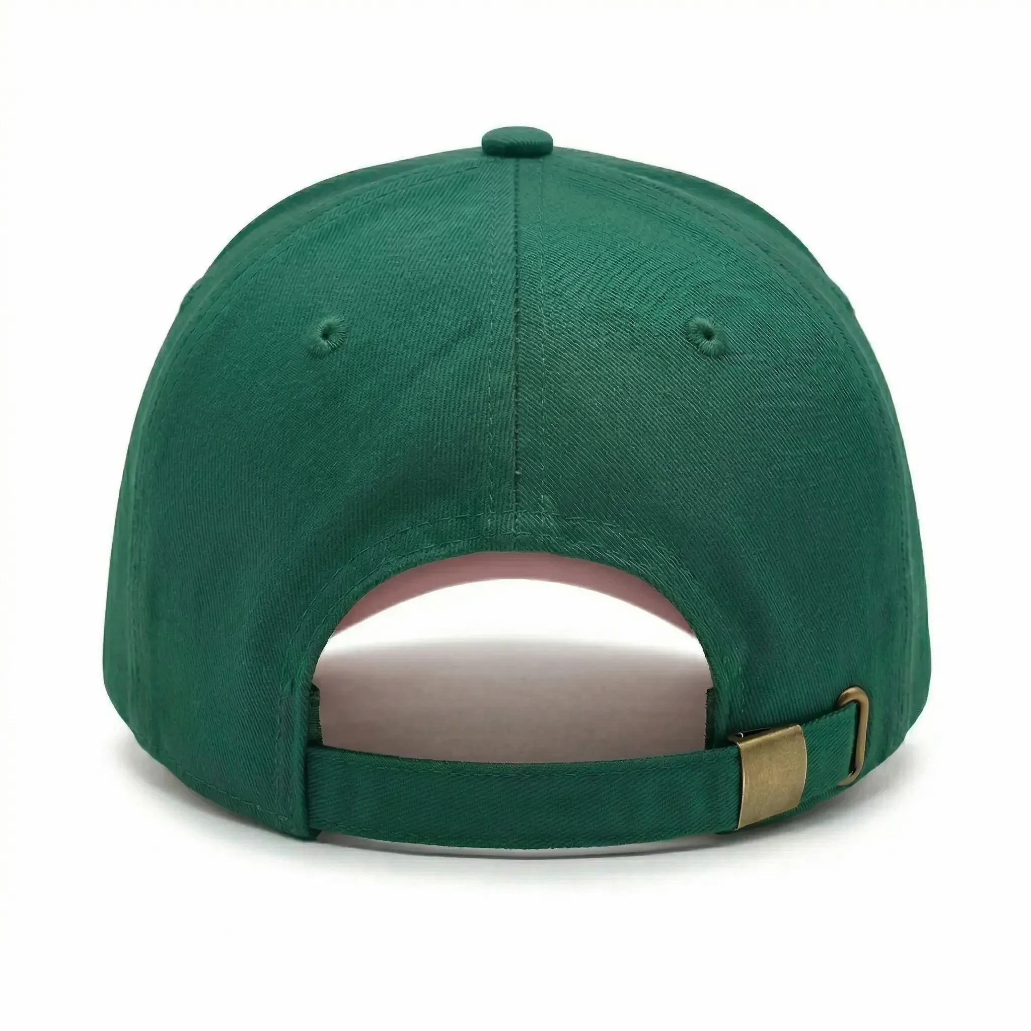 Emerald Green and Blush Pink Malibu 3D Embroidered Five-Panel Baseball Cap