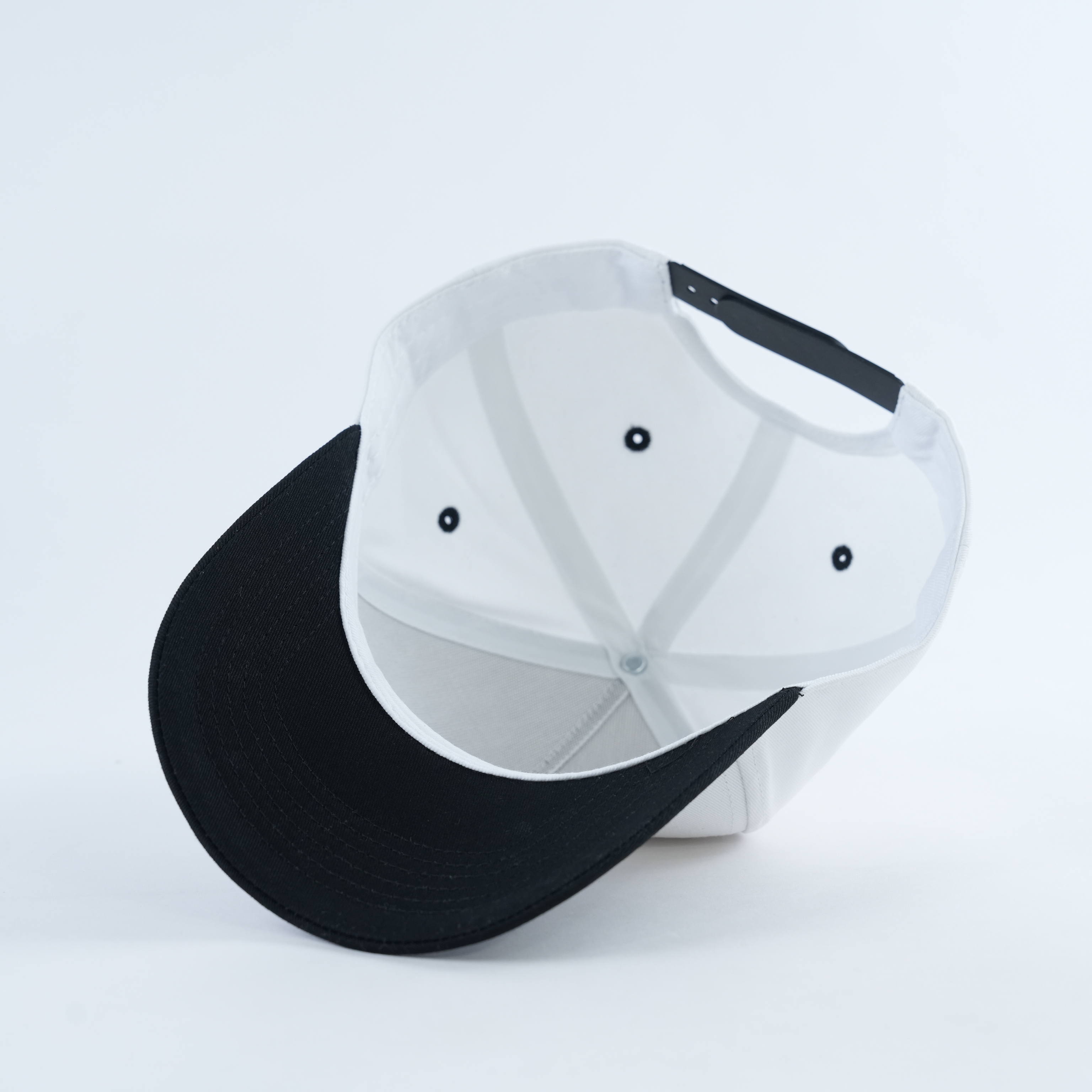 Africa Outline Logo White Black Baseball Cap Embroidered Cotton Twill Hat