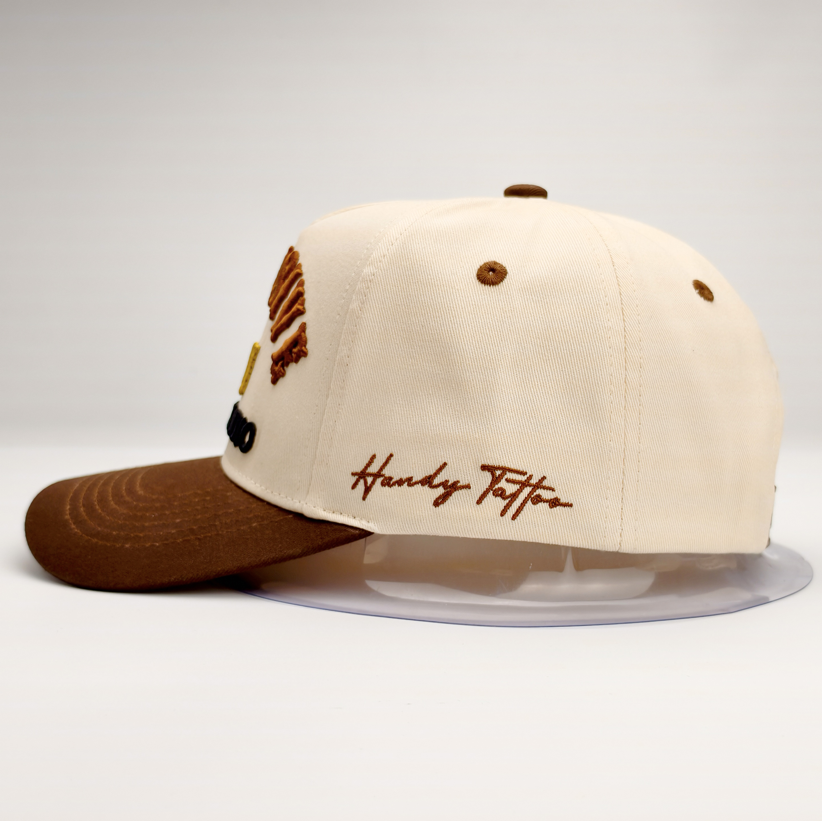Two-Tone Embroidered Street Style 5-Panel Baseball Cap
