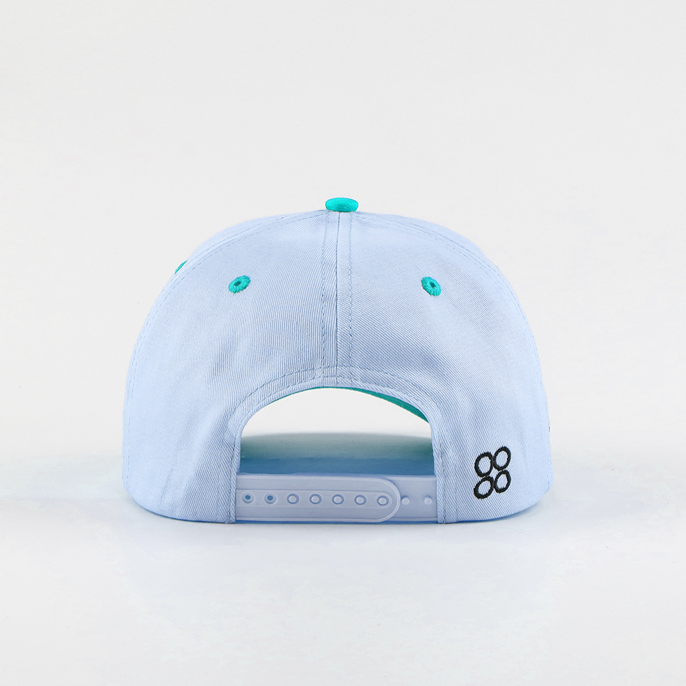 Number 4 Two-Tone Cotton Twill Baseball Cap with 3D Puff Embroidery