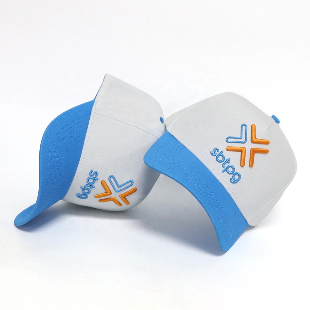 SBTPG 3D Logo Two Tone Cotton Twill 5 Panel Baseball Cap