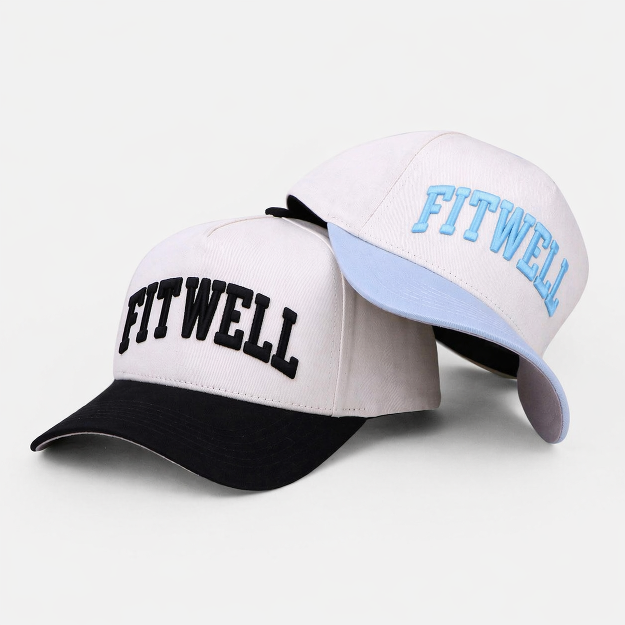 Come Home Two Tone 5 Panel Baseball Cap with 3D Embroidered Letter Logo