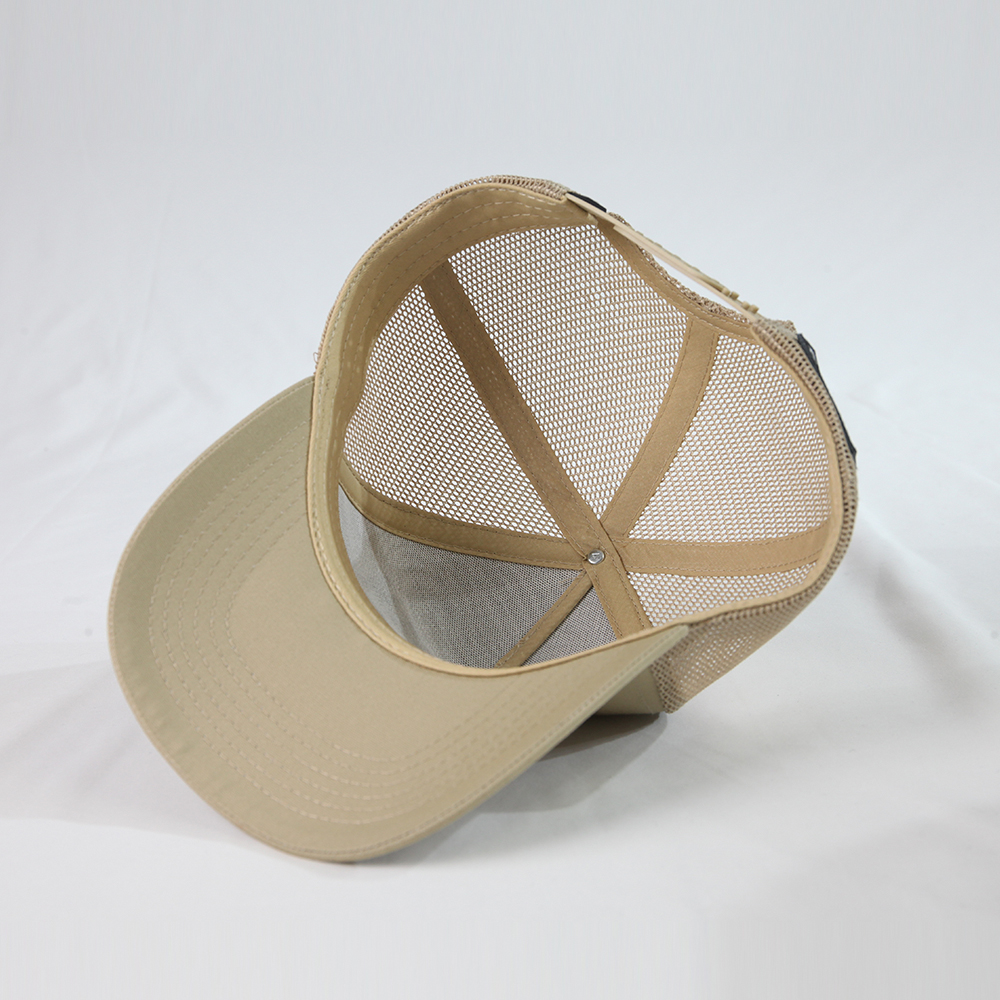 Classic Embroidered Logo Mesh Trucker Cap Adjustable 5 Panel Baseball Hat