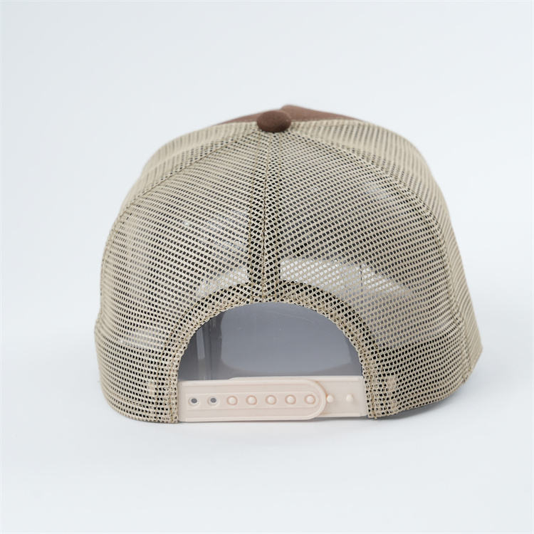 Boots & Bikinis Brown Mesh Embroidered Trucker Hat