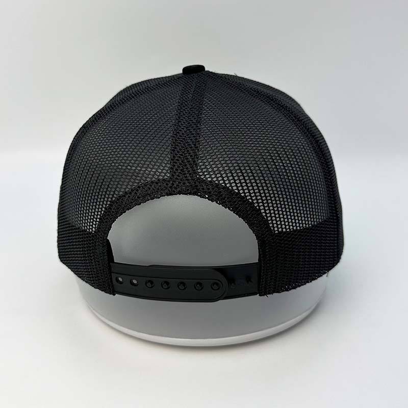 Black FUERZA Bull Embroidered Cotton Mesh Trucker Hat