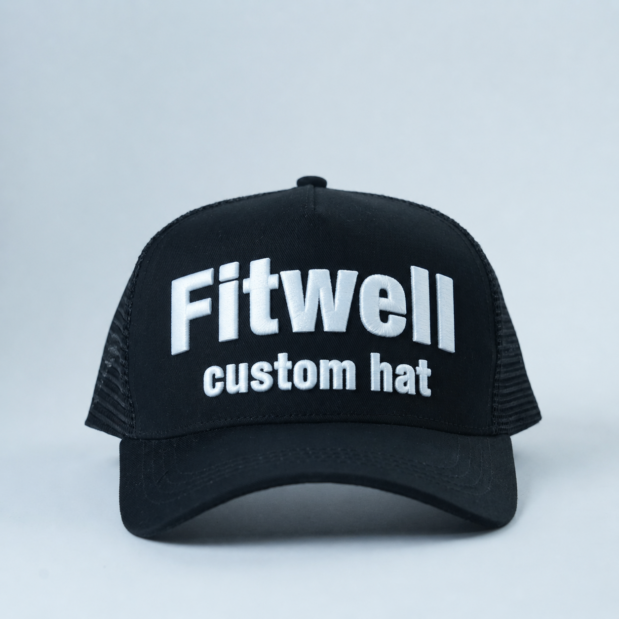 Discipline Dept. Black Embroidered Mesh Trucker Hat
