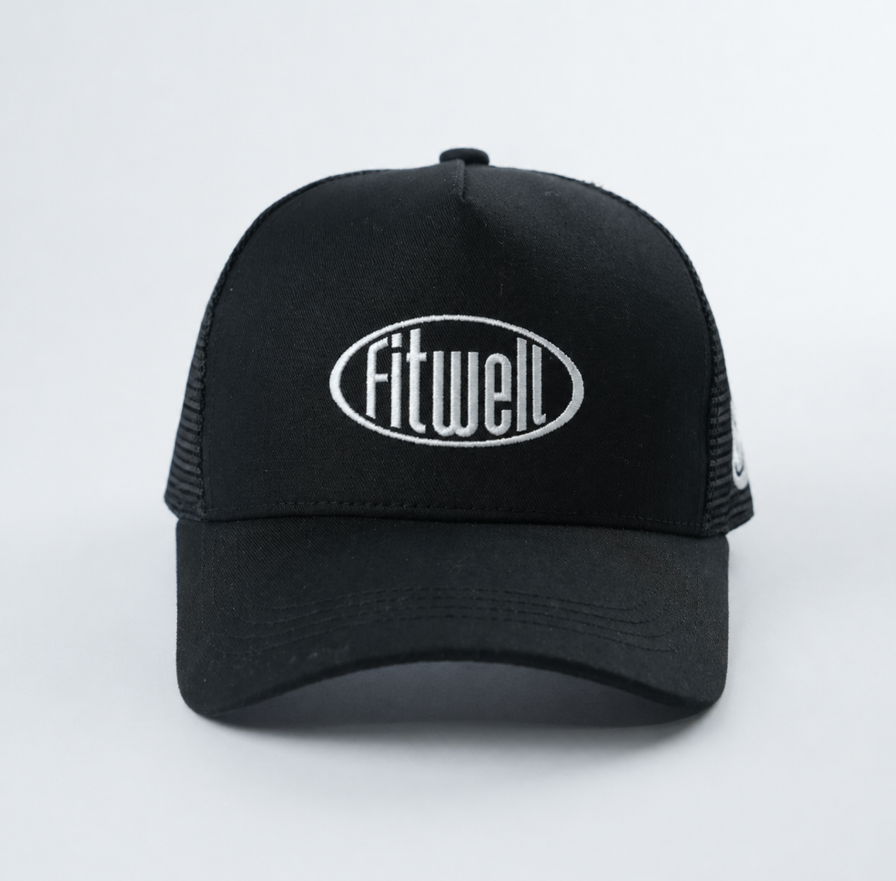 Black Berry Picked Embroidered Mesh Trucker Hat