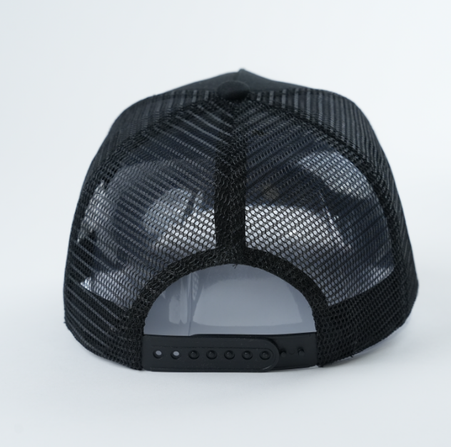 Black Berry Picked Embroidered Mesh Trucker Hat
