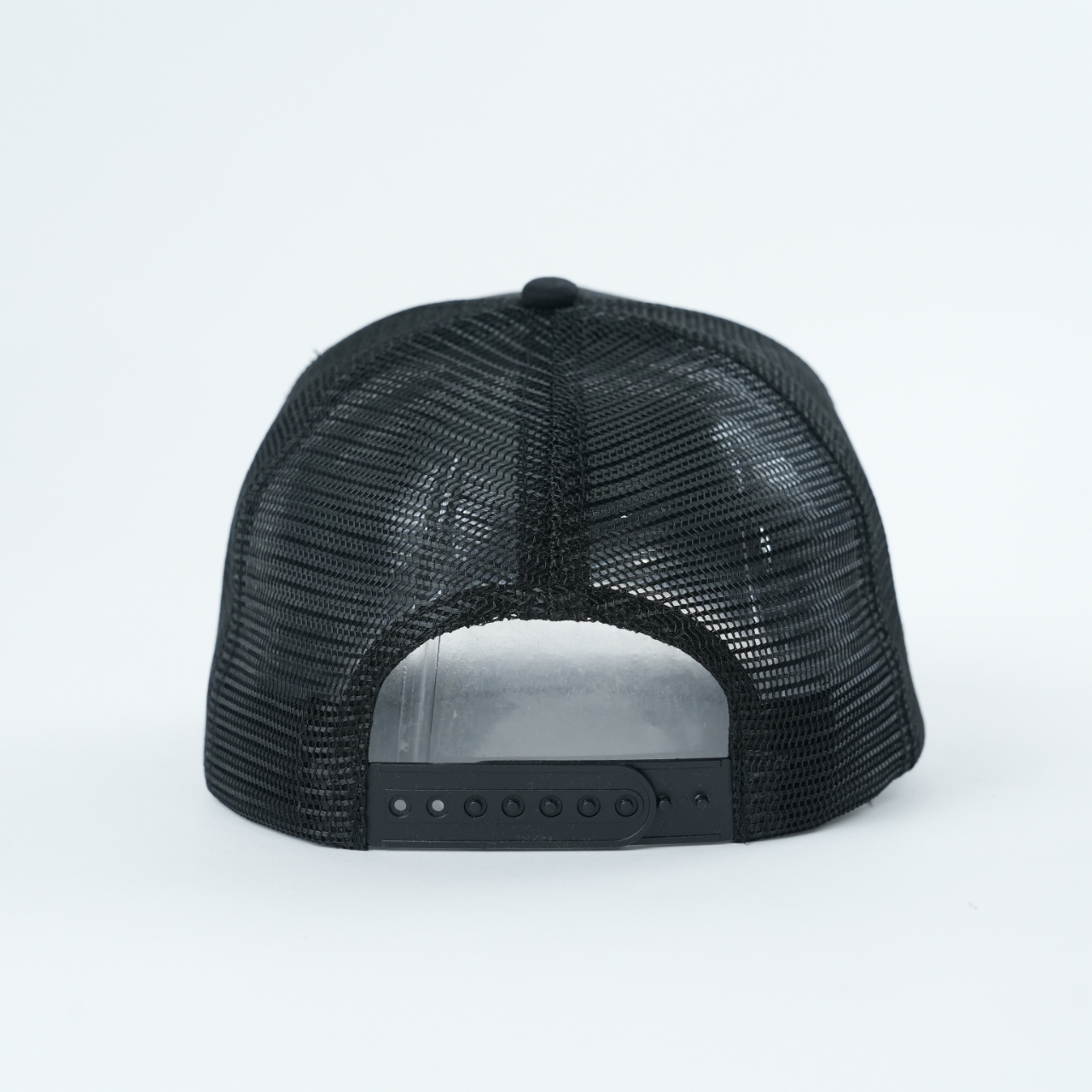 Black Spade Logo Embroidered Mesh Trucker Hat