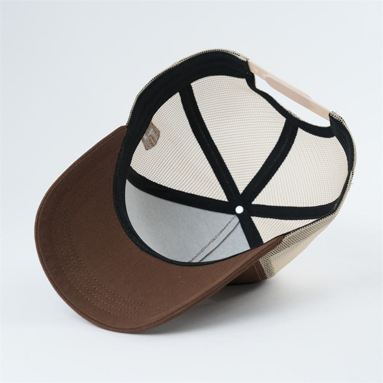 Boots & Bikinis Brown Mesh Embroidered Trucker Hat