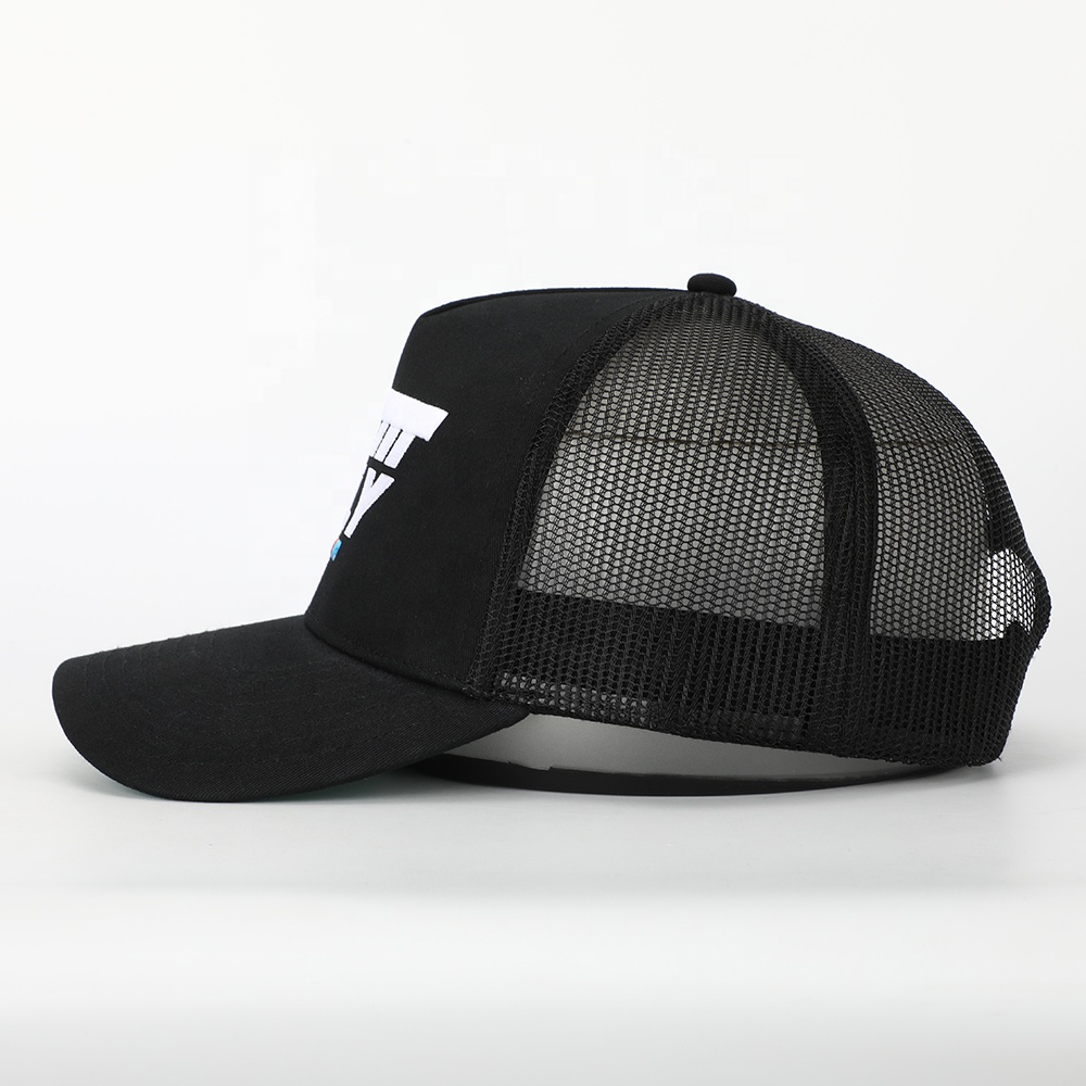 ARTM ONLY Black Embroidered Mesh Trucker Cap