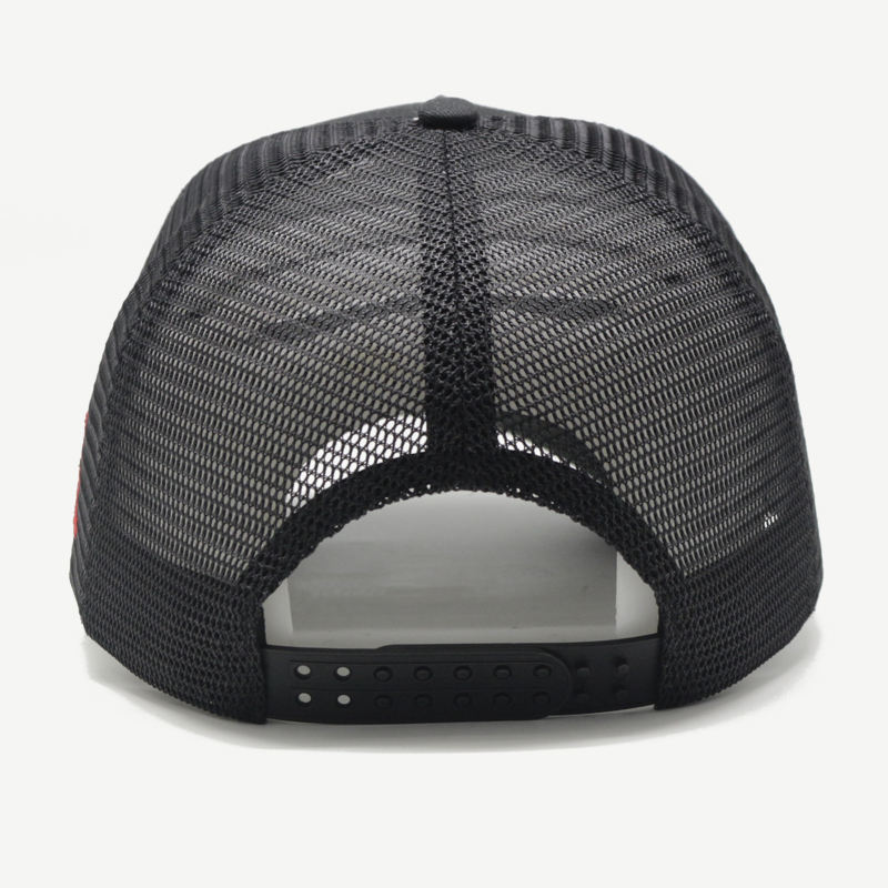 MARCVX5 Multicolor 3D Embroidered Black Mesh Trucker Cap