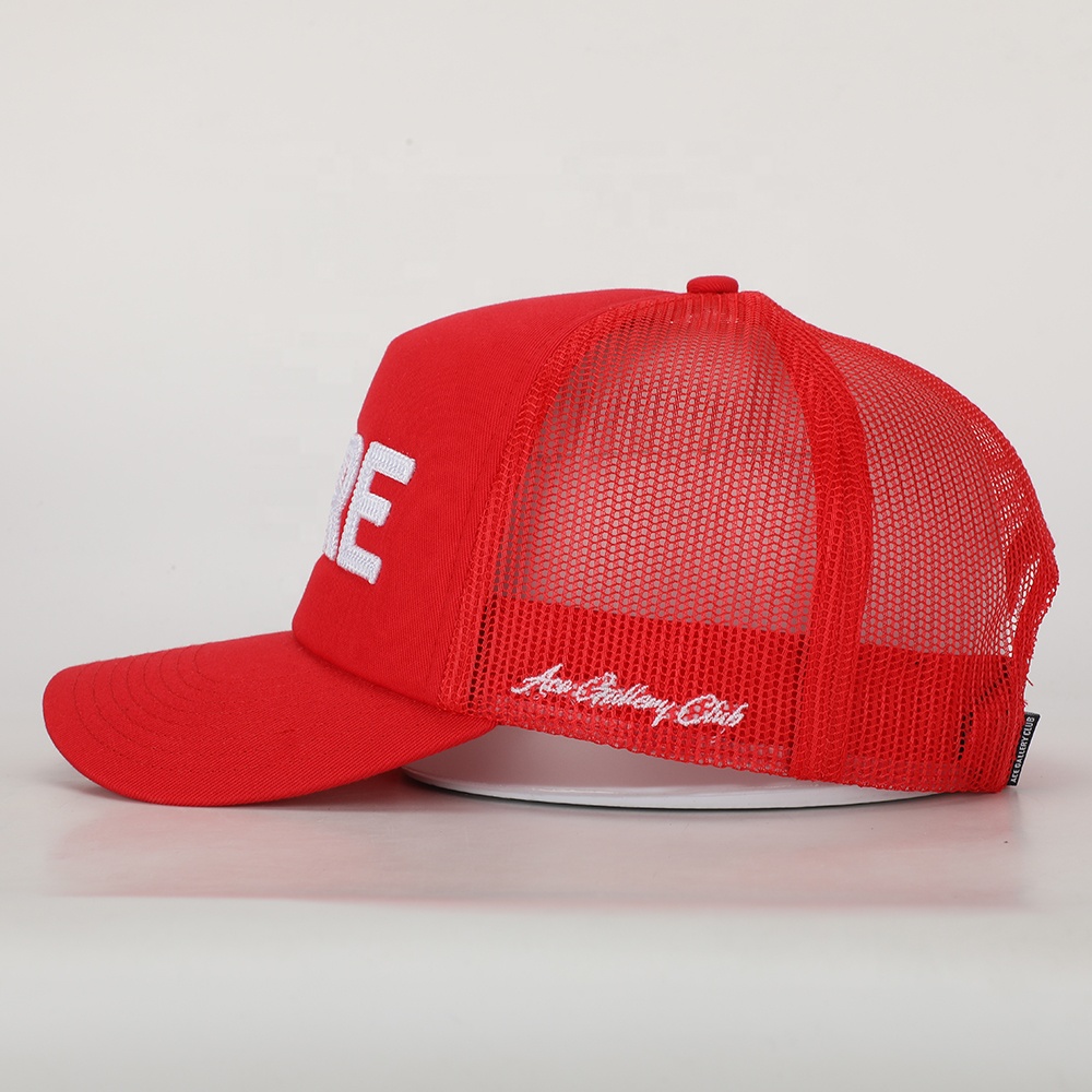 Red FORE Embroidered Mesh Trucker Hat