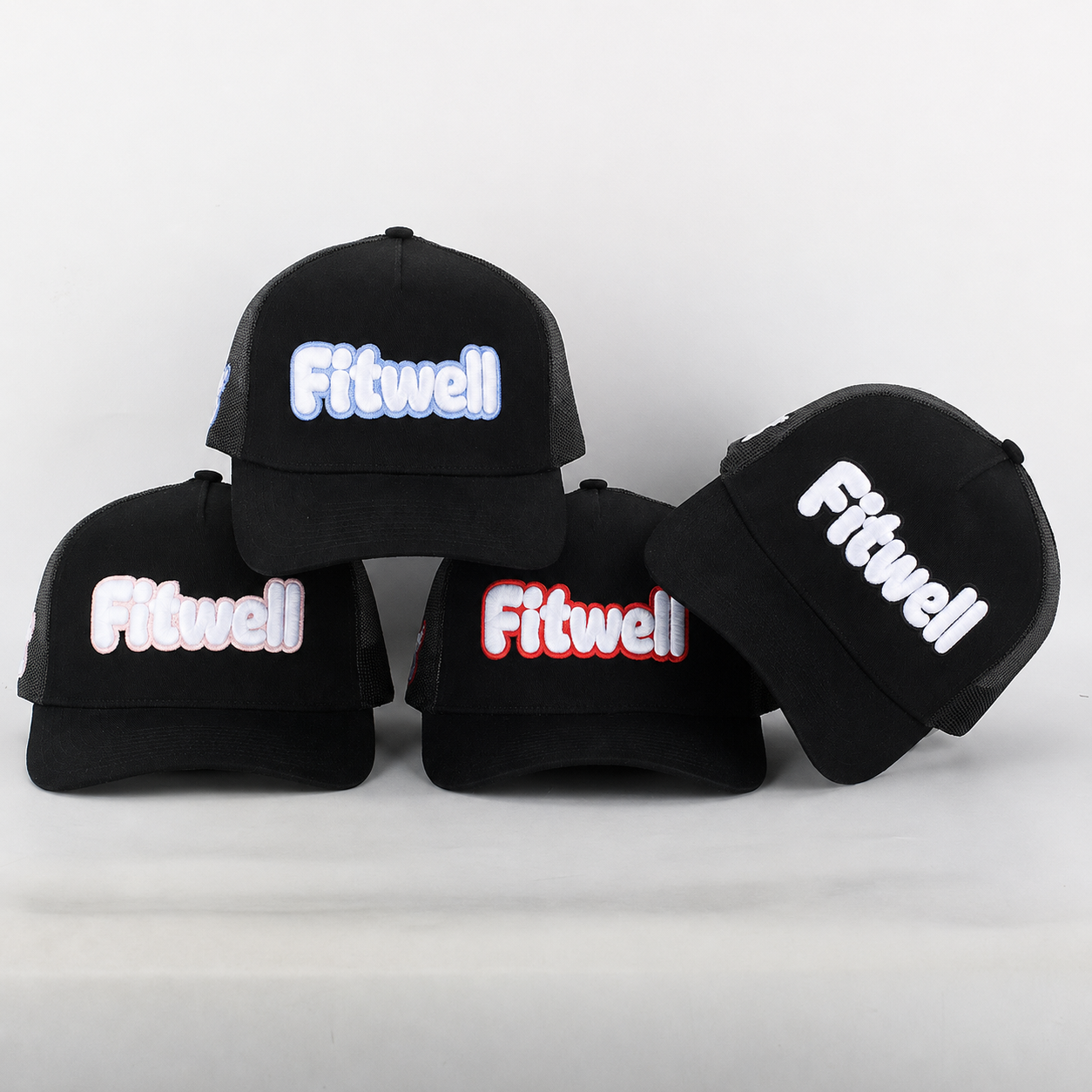 SNOOZE 3D Puff Embroidered Black Mesh Trucker Cap