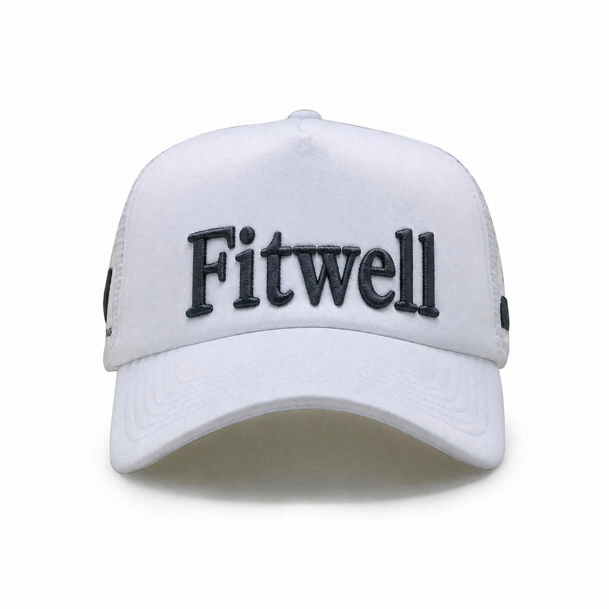 White Champagne Slogan 3D Embroidered Foam Trucker Hat