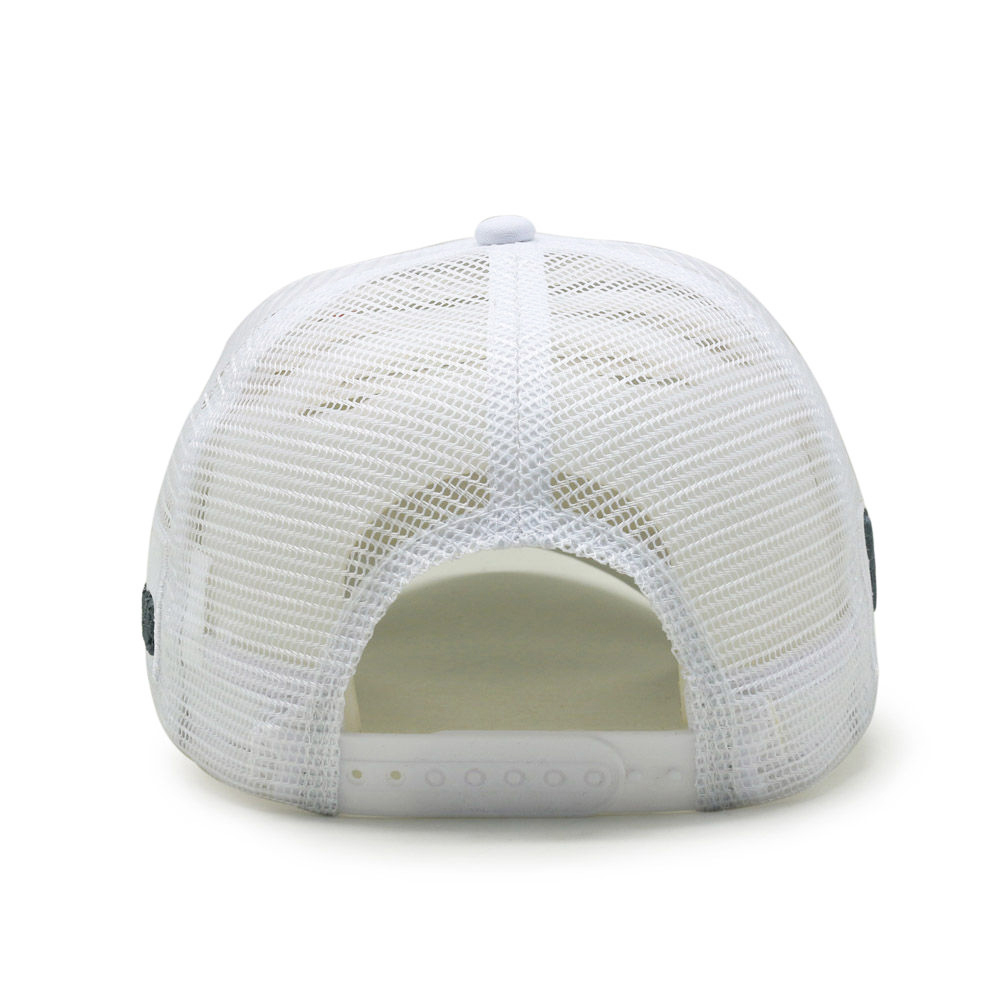 White Champagne Slogan 3D Embroidered Foam Trucker Hat