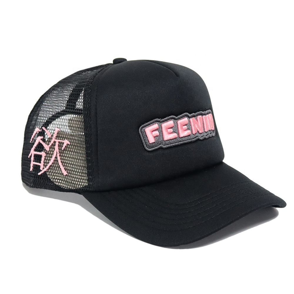 FEENIN 3D Patch Logo Foam Trucker Cap Mesh Back Adjustable Hat