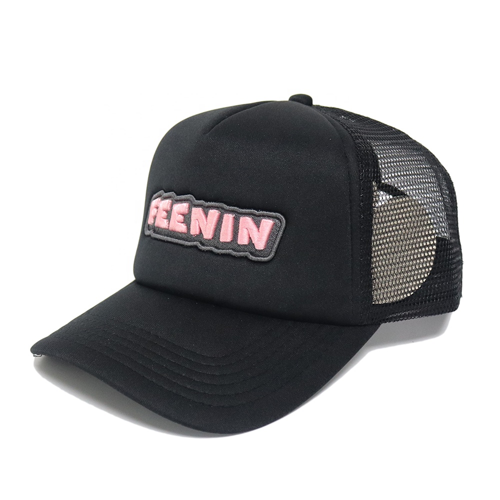 FEENIN 3D Patch Logo Foam Trucker Cap Mesh Back Adjustable Hat