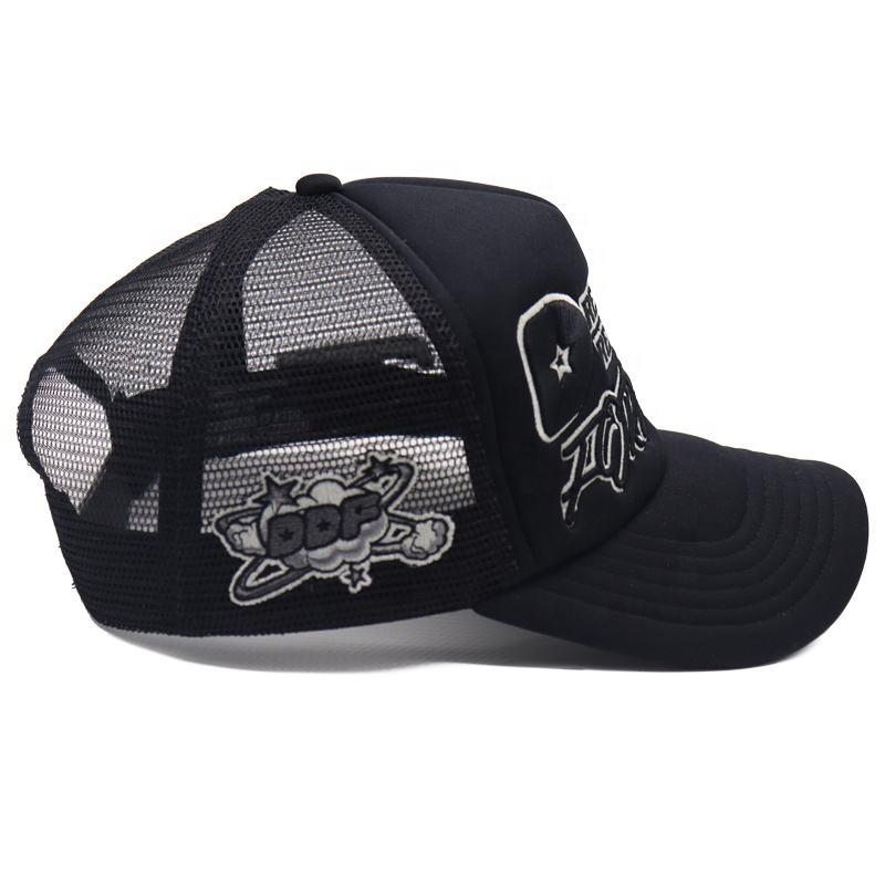 Dreamers Dream Forever 3D Embroidered Black Foam Trucker Hat