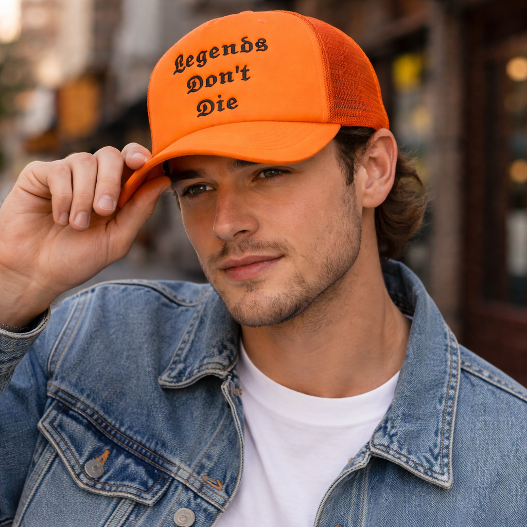 High-Quality Foam Trucker Hat with Flat Embroidered Text
