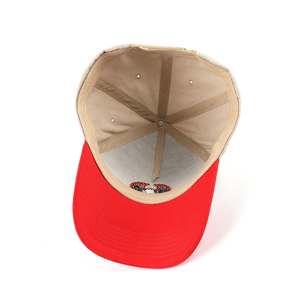 Winged Duck Skull Two-Tone Embroidered Baseball Cap