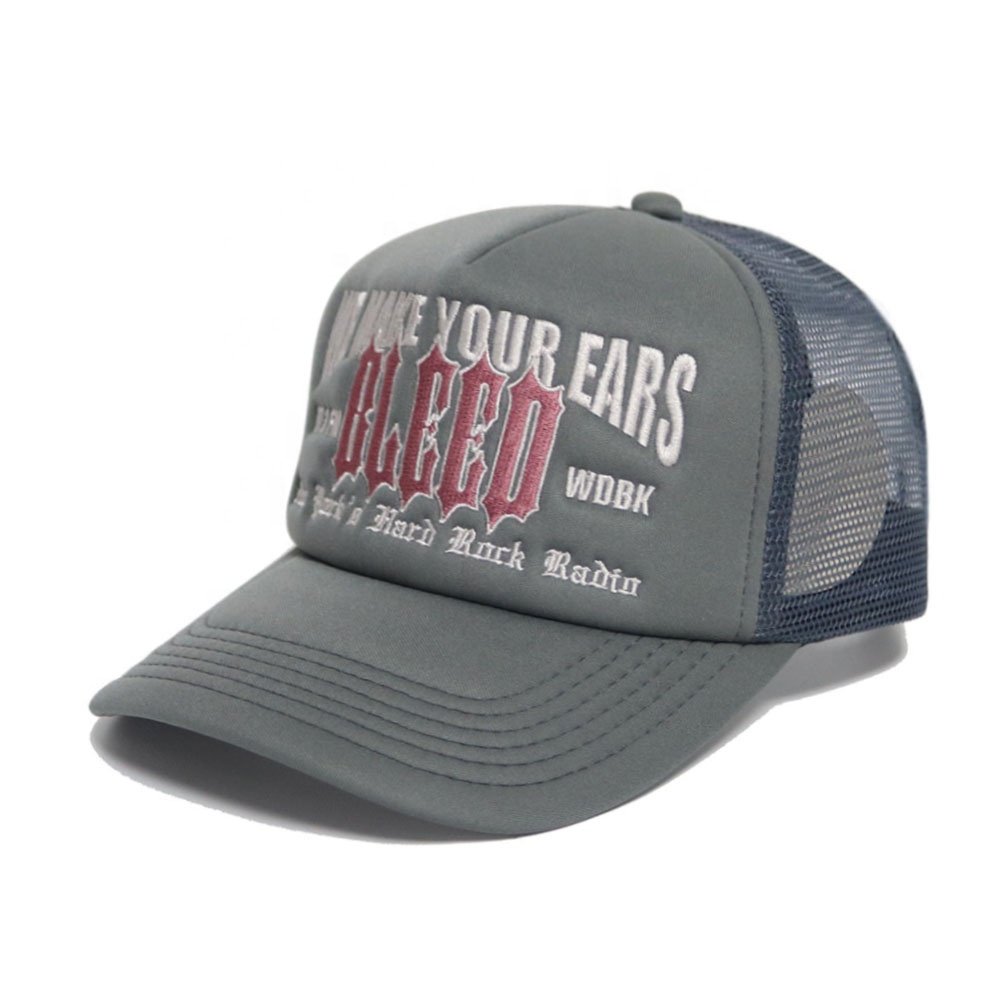 Vintage Style Embroidered Foam Trucker Cap