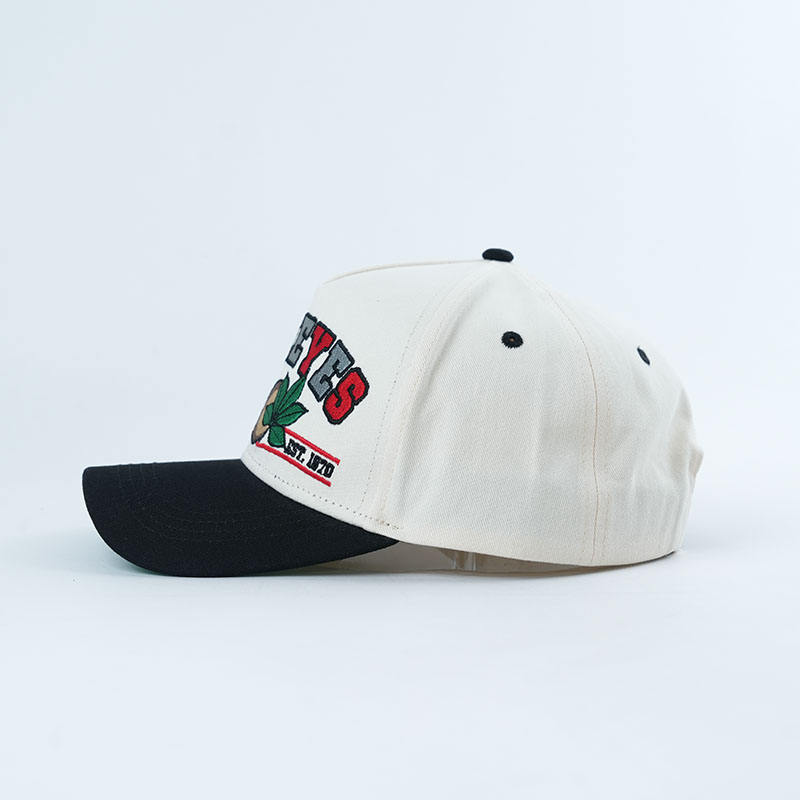 Two Tone Cotton Twill Baseball Cap with Buckyes Embroidered Logo
