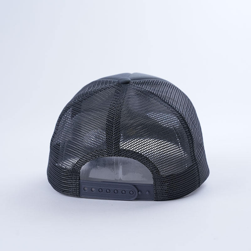 Charcoal Foam Trucker Hat with Teddy Bear Star Embroidery