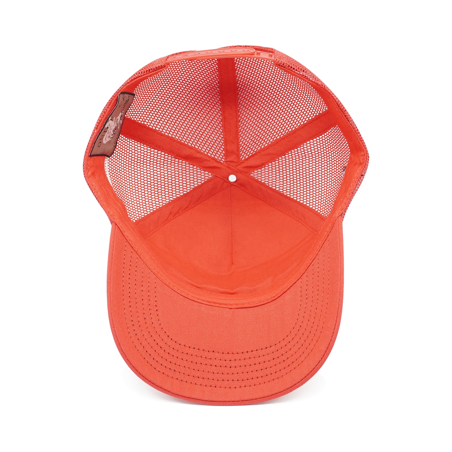 Canyon Cowboy Red Mesh Trucker Cap – Western 5-Panel Snapback Hat