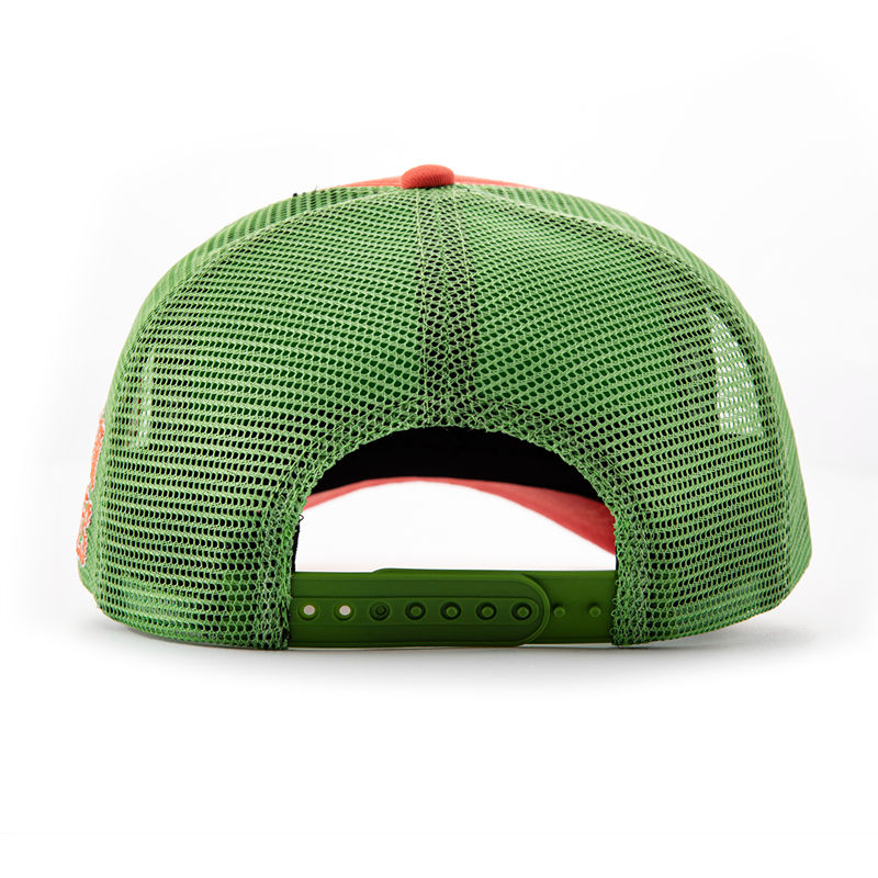 Two-Tone Foam Trucker Cap with Embroidered Vegetable Graphic