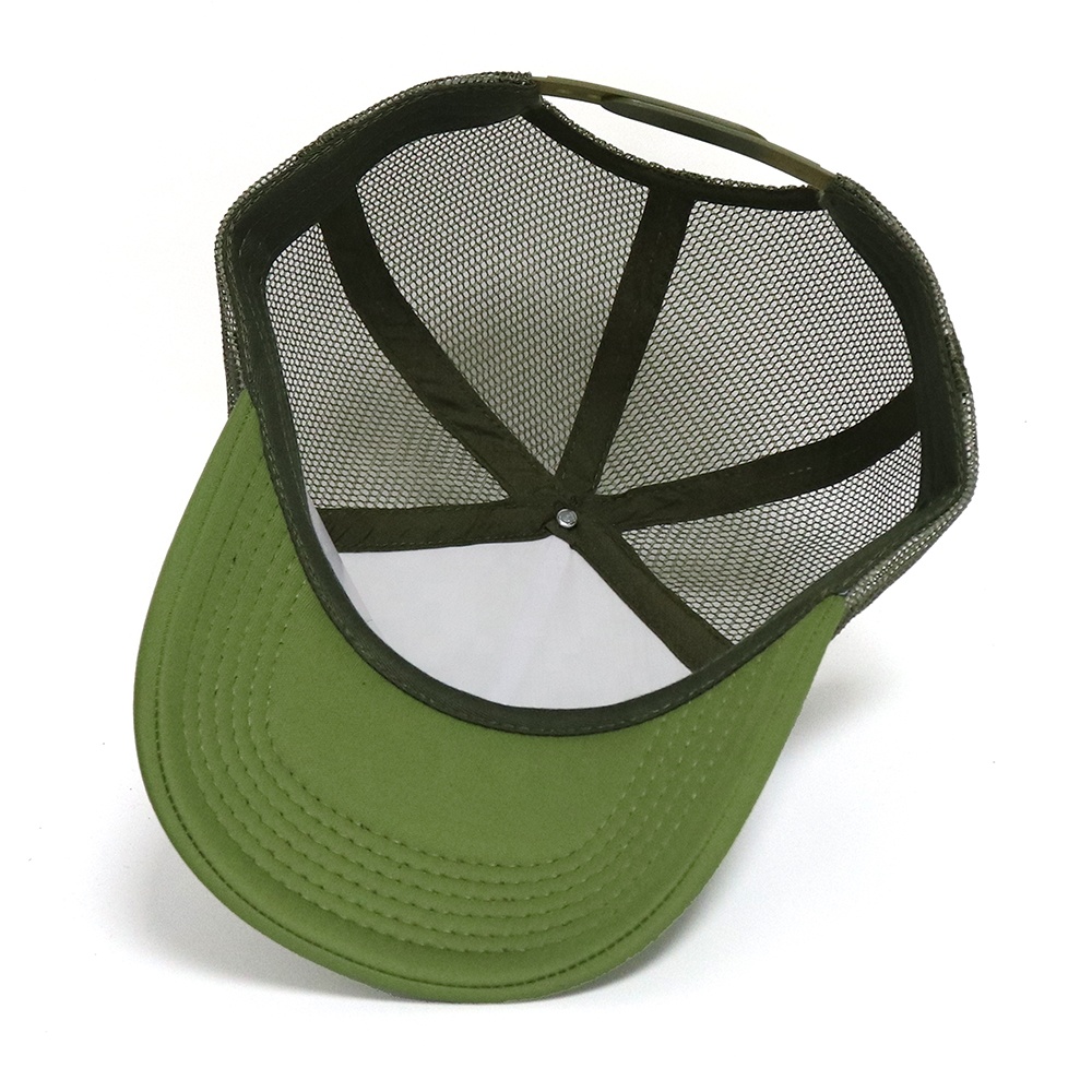 Eat More Ice Cream Embroidered 5-Panel Foam Trucker Hat with Flat Embroidery