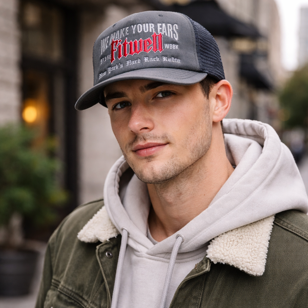Vintage Style Embroidered Foam Trucker Cap