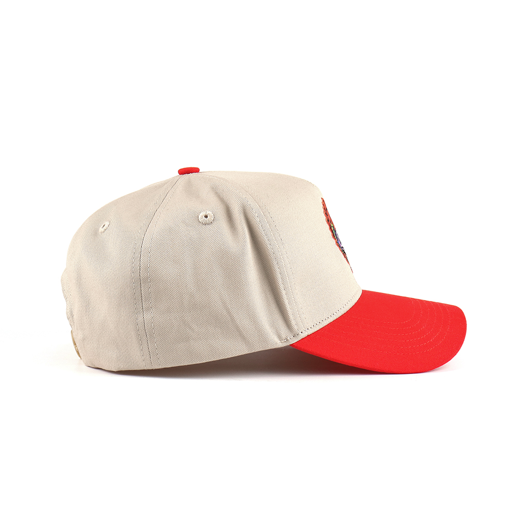 Winged Duck Skull Two-Tone Embroidered Baseball Cap