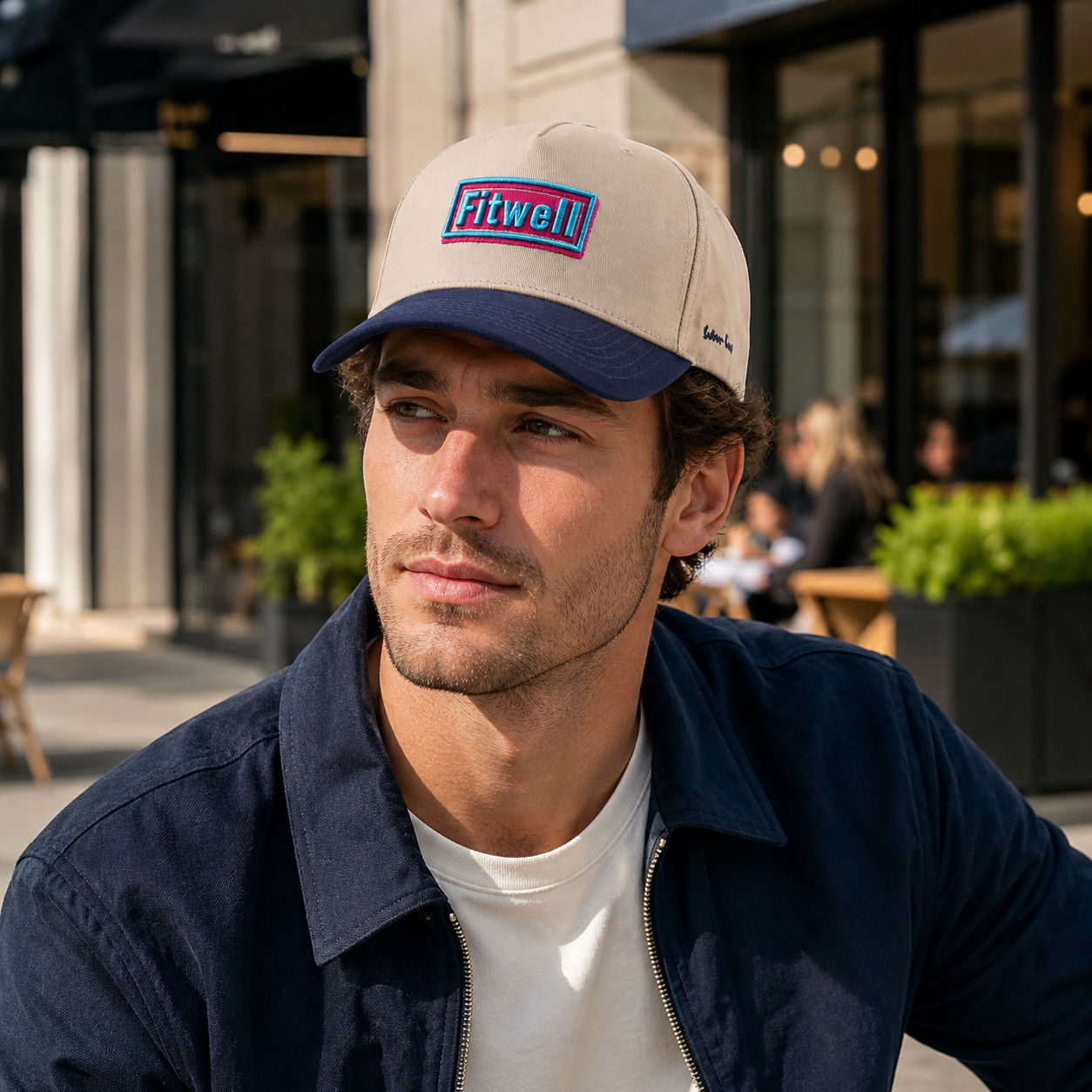 Two-Tone NOCA Embroidered Cotton Twill Baseball Cap