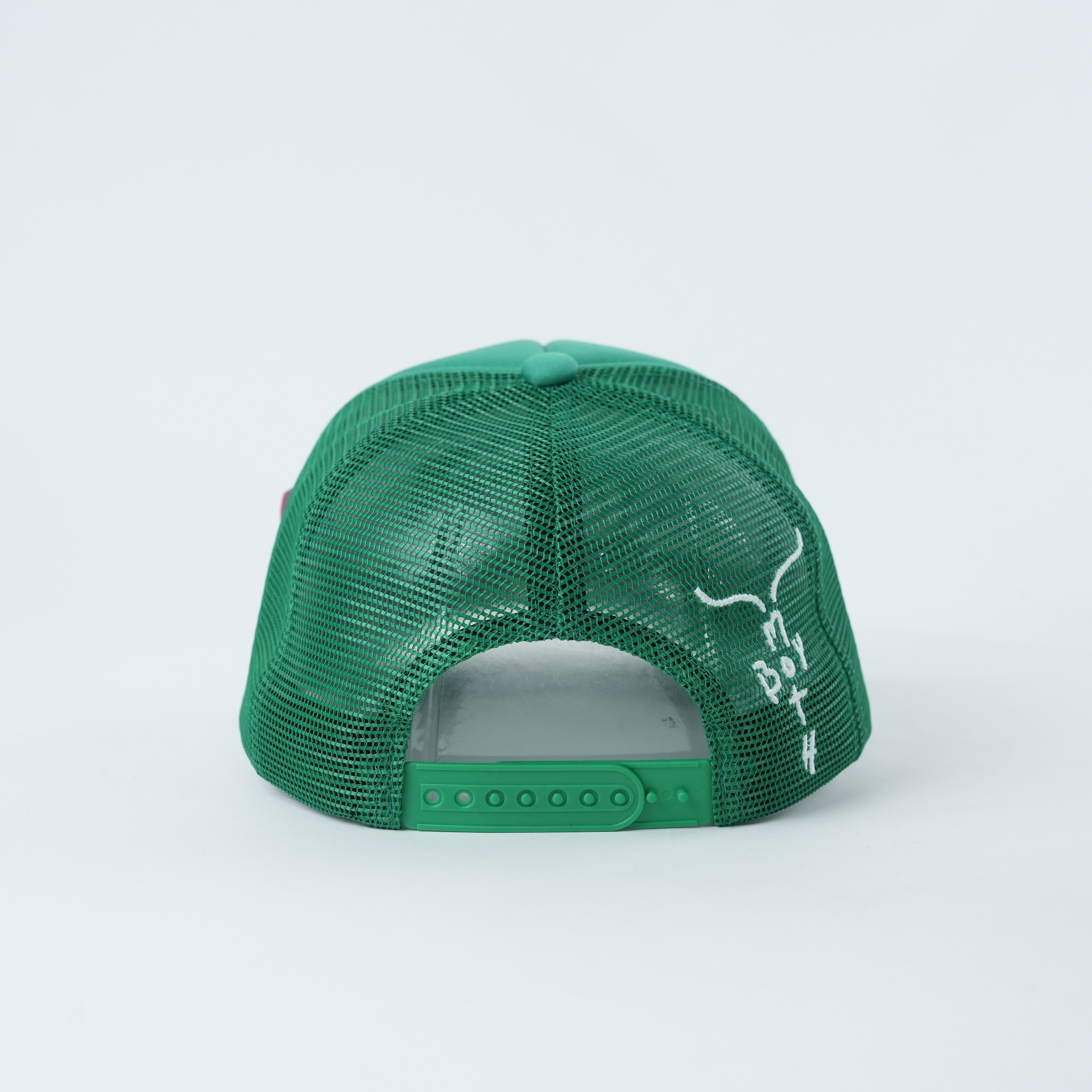 Teal Cartoon Mouse 3D Embroidered Foam Five-Panel Trucker Cap