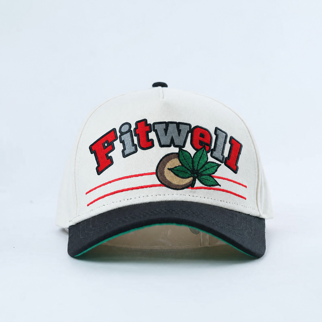 Two Tone Cotton Twill Baseball Cap with Buckyes Embroidered Logo