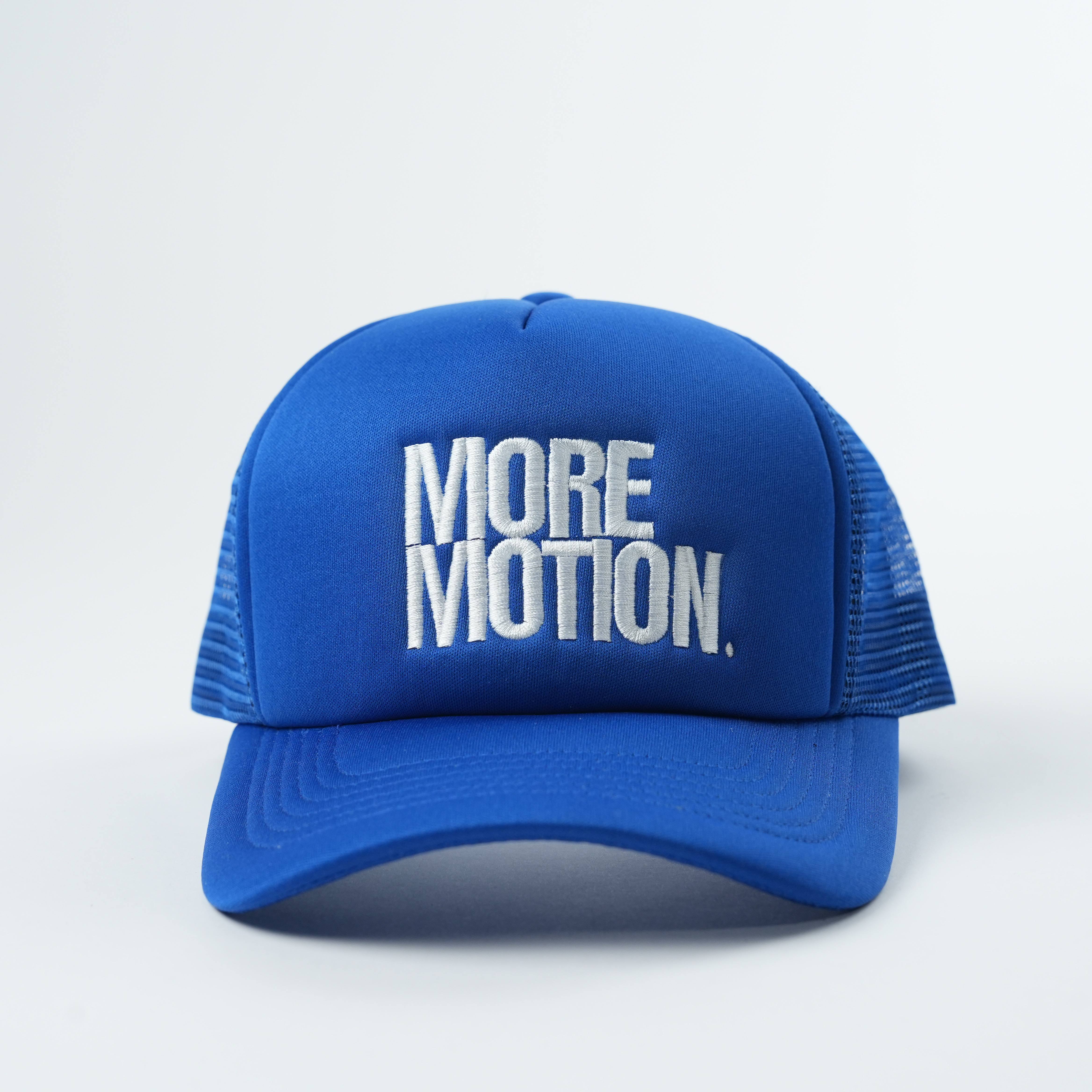 Bold Letter Foam Trucker Hat with Mesh Back – Black & Blue Color Options