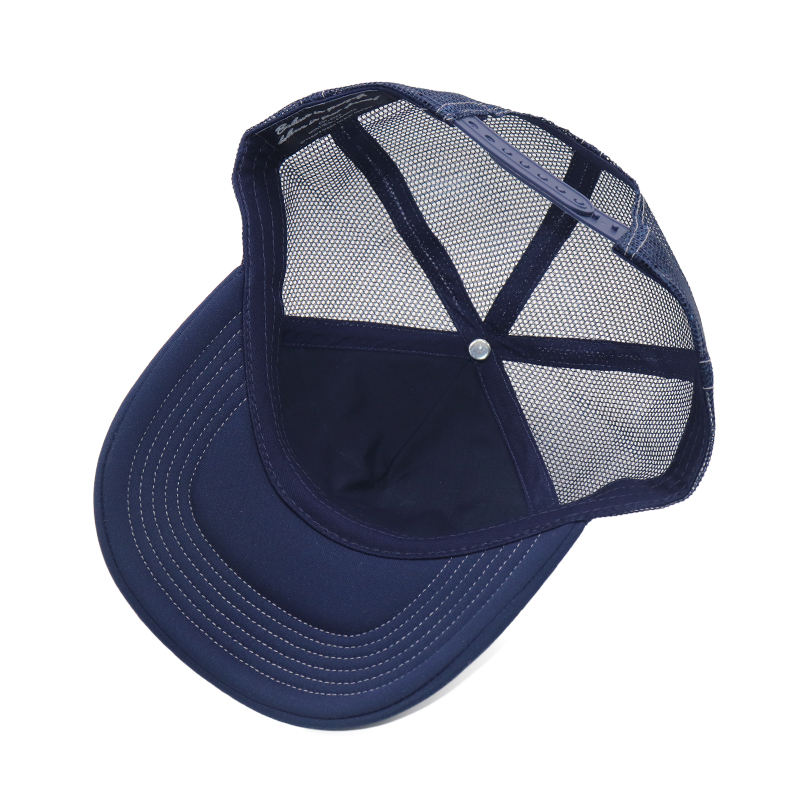 Dreamers Dream Forever Navy Blue Trucker Hat Embroidered Snapback Cap