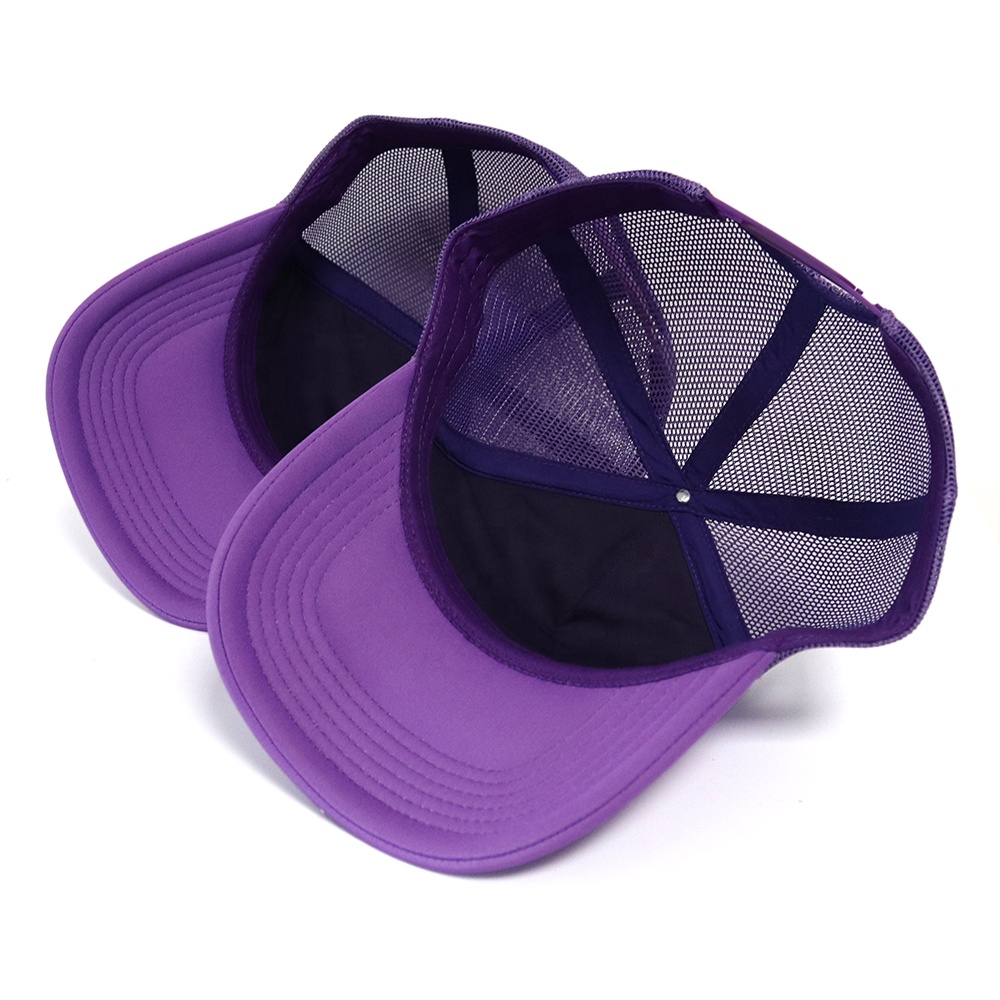 Purple Trucker Hat with Yellow &quotBLACK MADE BY