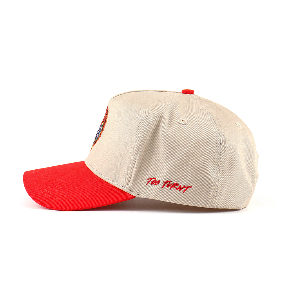 Winged Duck Skull Two-Tone Embroidered Baseball Cap